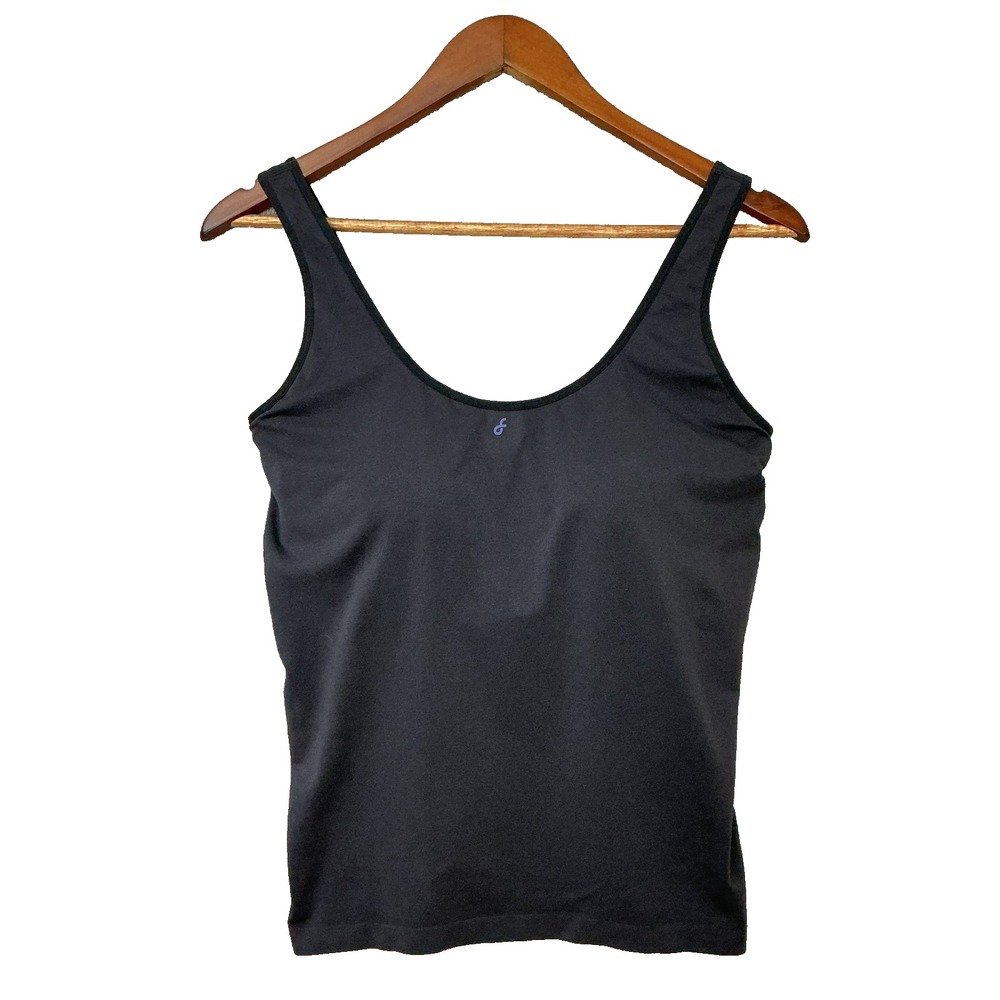 Fanka FirmFlit Seamless Bra Tank Size XL Black Slimming Athleisure Minimalist